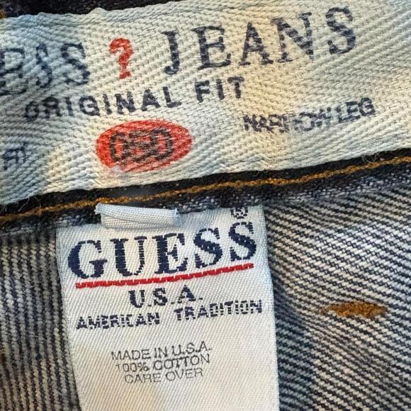 Guess Womans Jeans 32 Medium Wash Classic Fit Narrow Leg 100% Cotton Denim - Picture 4 of 9